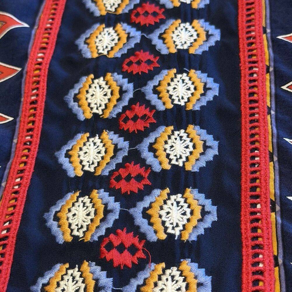 Tribal Print Tank Dress Women Large THML Boho Swing Festival Casual NWT Aztec - Picture 8 of 13